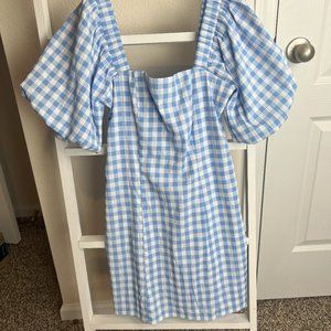 Blue patterned dress - NWT